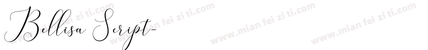 Bellisa Script字体转换